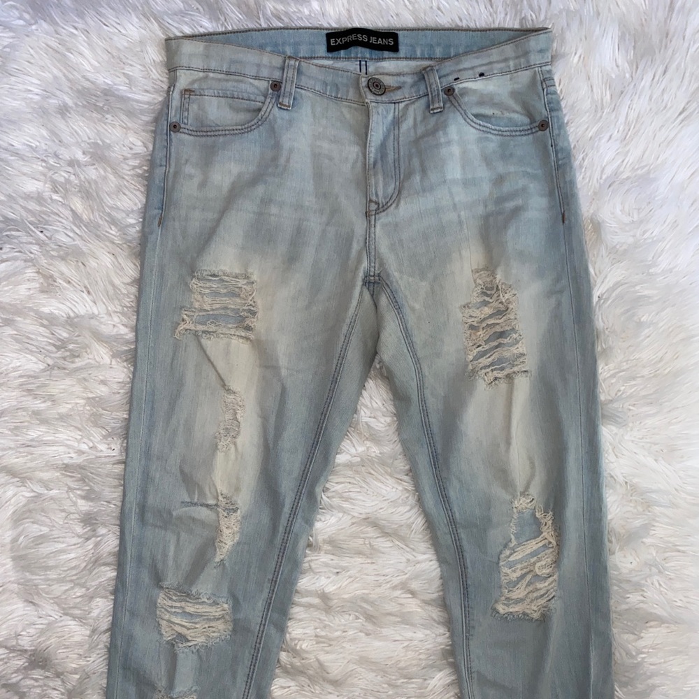 Express girlfriend ripped jeans